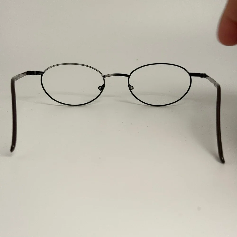 Guess GU 605 Eric ABRN Oval Metal Eyeglass Frames Brown 52-20-138